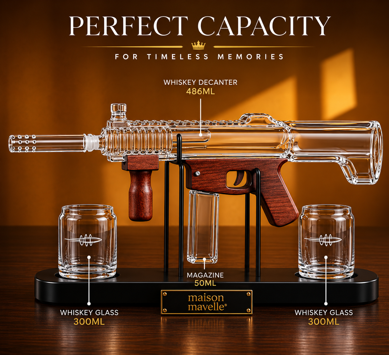 Maison Mavelle™ Whiskey Decanter