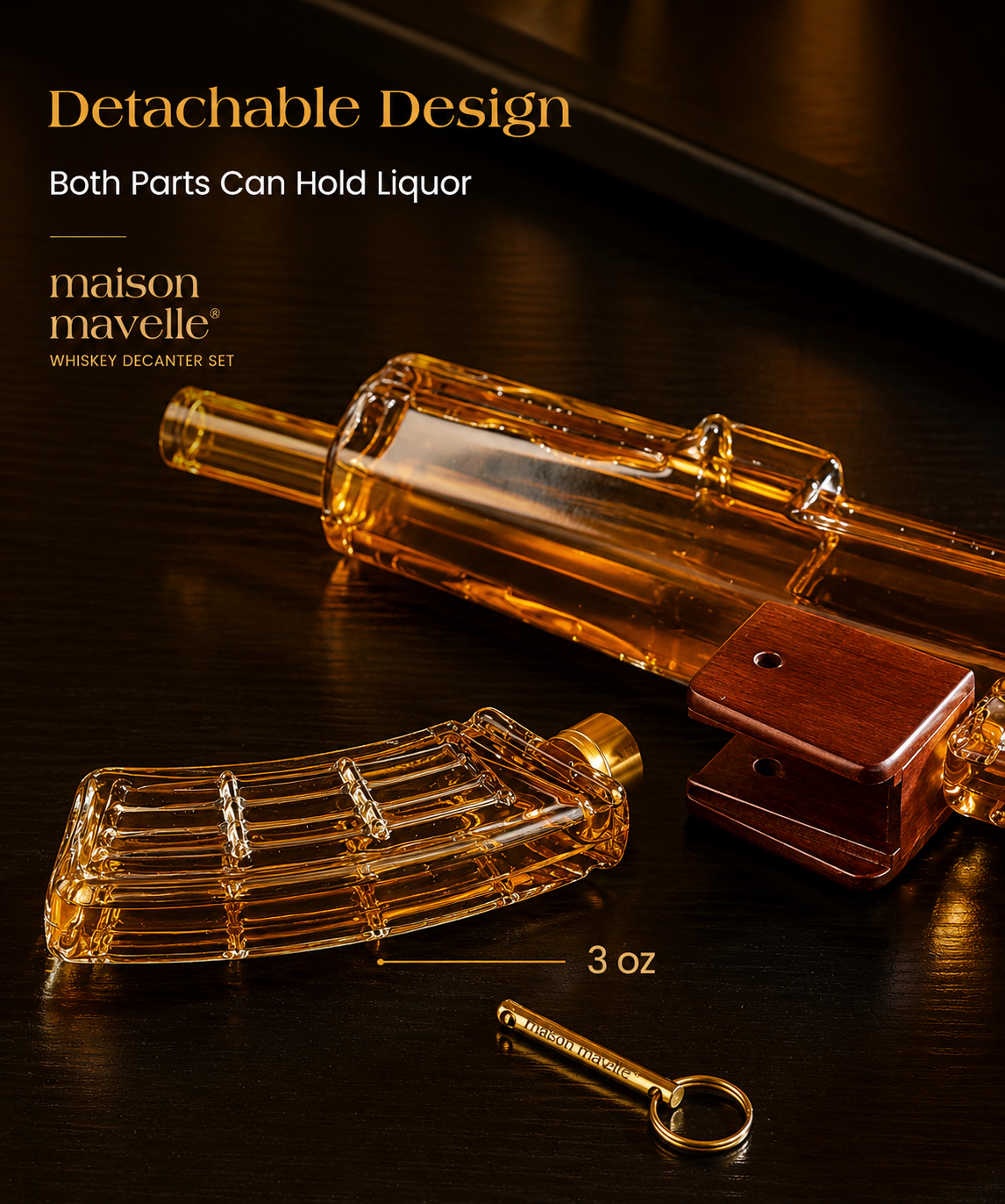 Maison Mavelle™ Whiskey Decanter