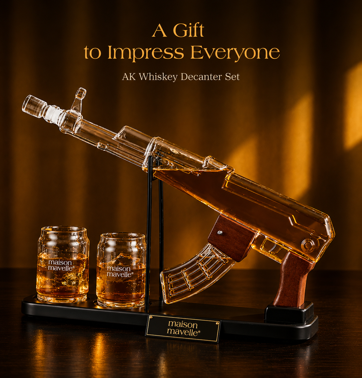 Maison Mavelle™ Whiskey Decanter