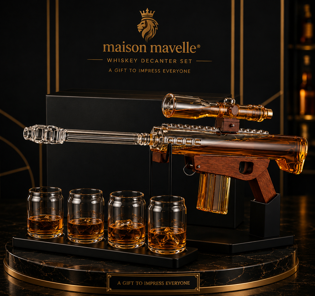 Maison Mavelle™ Whiskey Decanter